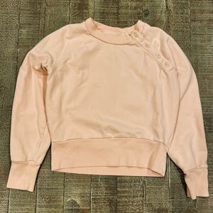 Mile(s) by Madewell 100% cotton cropped sweatshirt